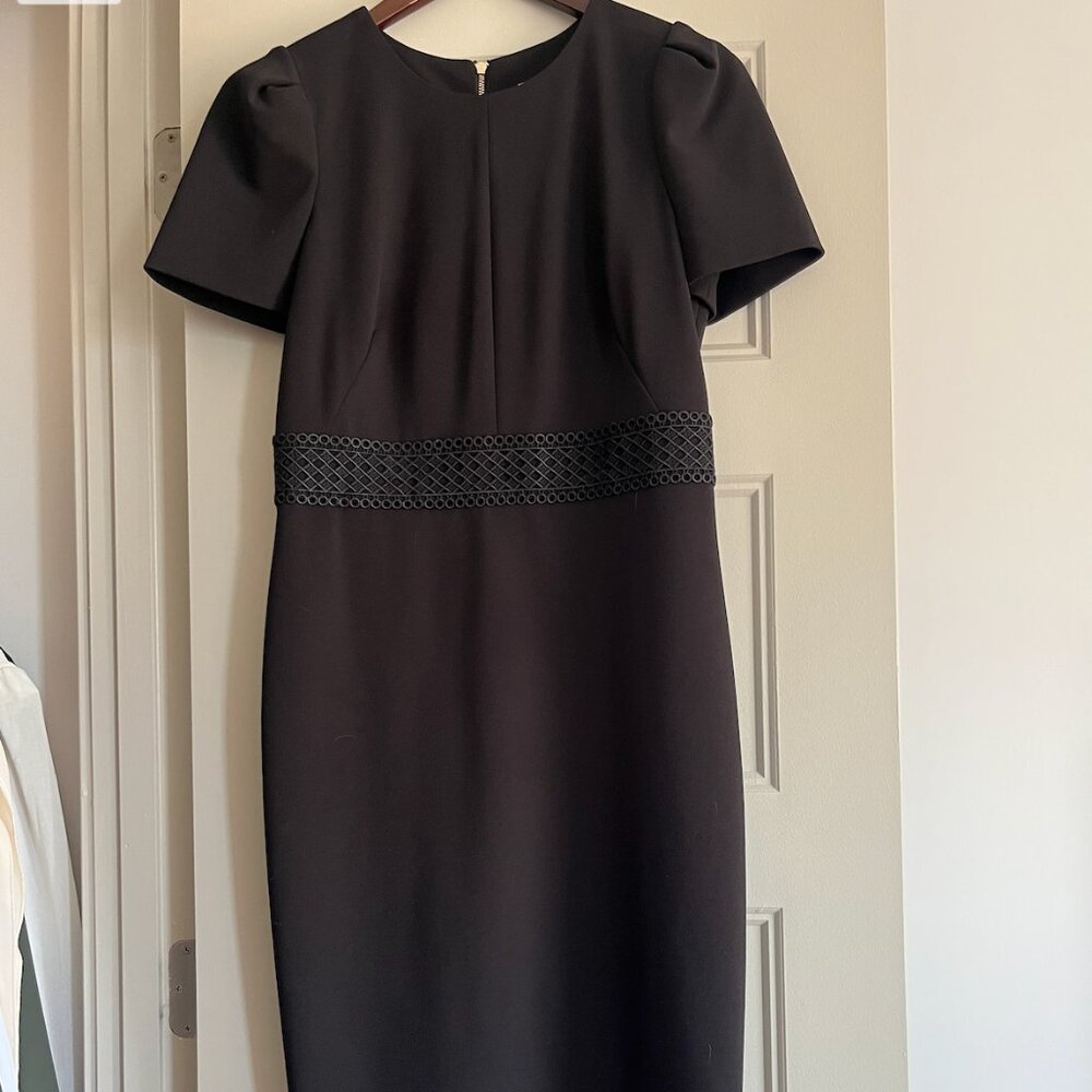 Calvin Klein Midi Black Dress Size 6